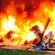 Image for article titled Seattle News Helicopter Crashes Into Two Cars And Bursts Into Flames